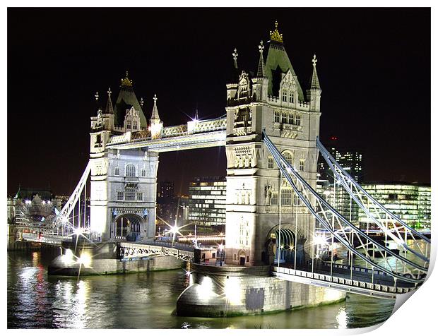 Tower Bridge Print by Stephen Brown