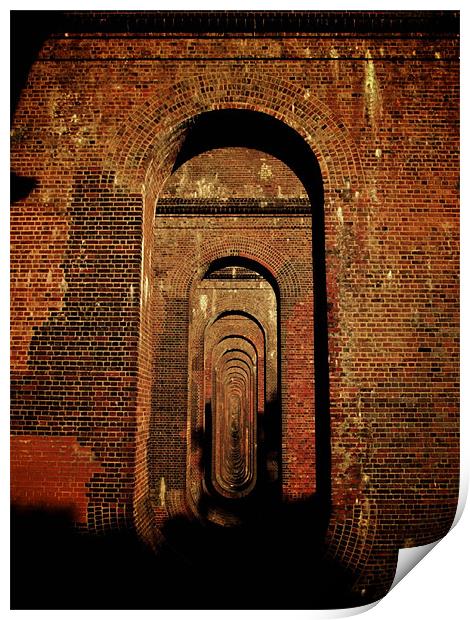 Balcombe Viaduct, West Sussex. Print by Thomas Seear
