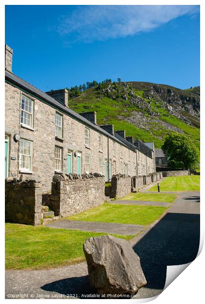 Accommodation Buildings at Nant Gwrtheyrn  Print by James Lavott