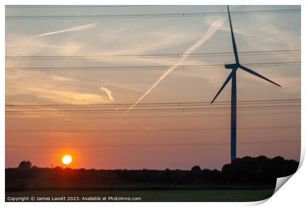 Double Power Source Print by James Lavott