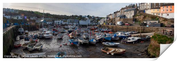 Mevagissey On The Hard Print by James Lavott