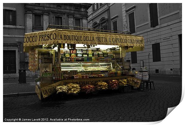 The Goody Stall Print by James Lavott
