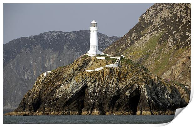 South Stack Lighthouse Print by James Lavott