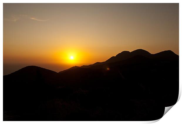 Parga Mountains Print by James Lavott