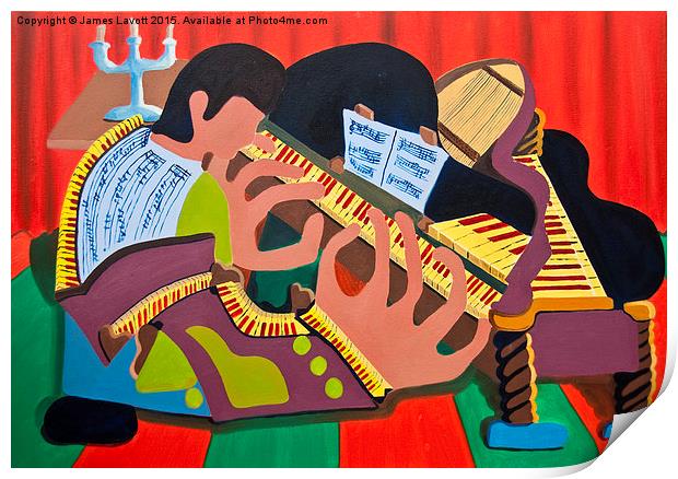The Piano Player Print by James Lavott
