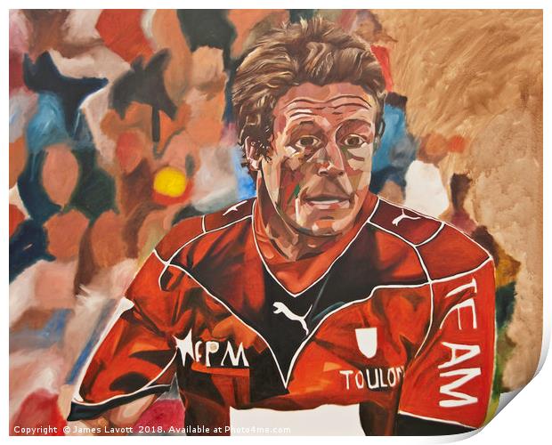 Jonny Wilkinson Print by James Lavott