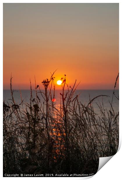 Caernarfon Bay At Sunset Print by James Lavott