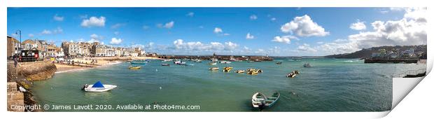 St Ives Panorama Print by James Lavott
