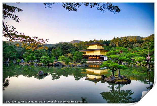 Kinkaku-ji Golden Pavilion Kyoto Japan             Print by Moty Dimant