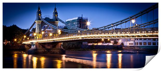 Hammersmith Bridge Print by Gavin Marker