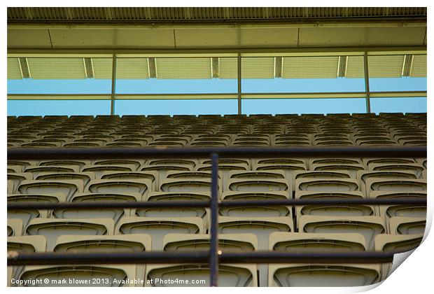 Melbourne Cricket Club Seating Print by mark blower