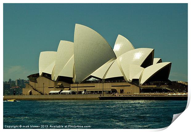 Sydney Opera House Print by mark blower