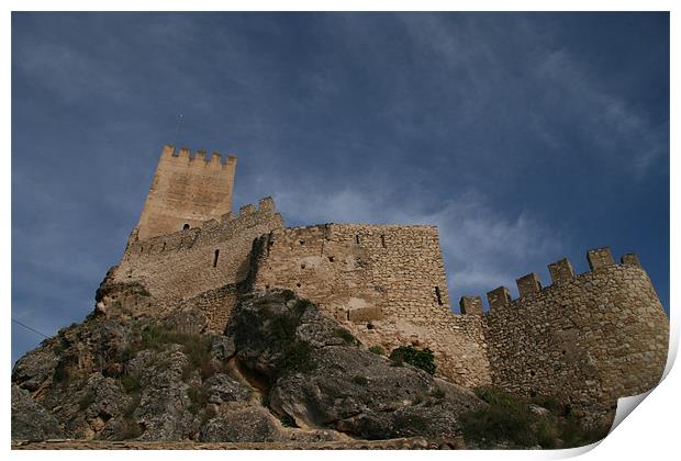 Spanish castle Print by mark blower