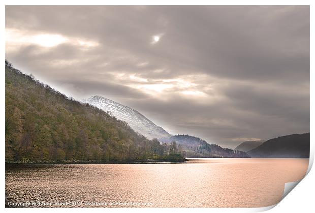 Sunset Thirlmere Print by Darren Smith