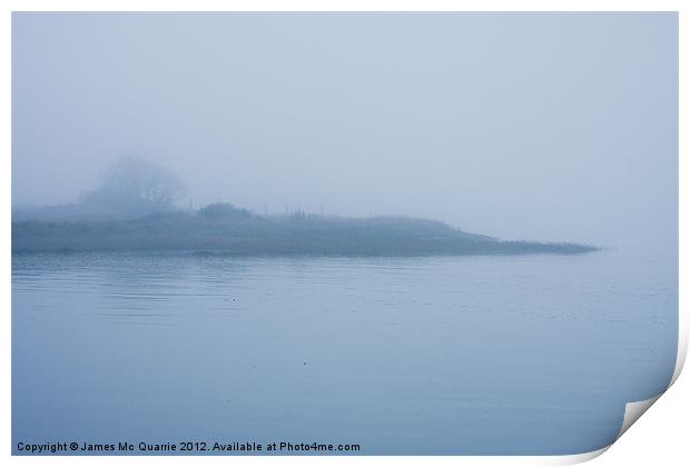 Morning mist Print by James Mc Quarrie