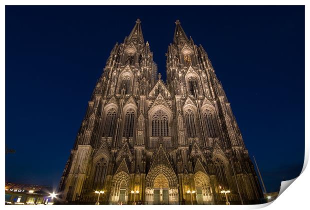 Cologne cathedral Print by James Mc Quarrie