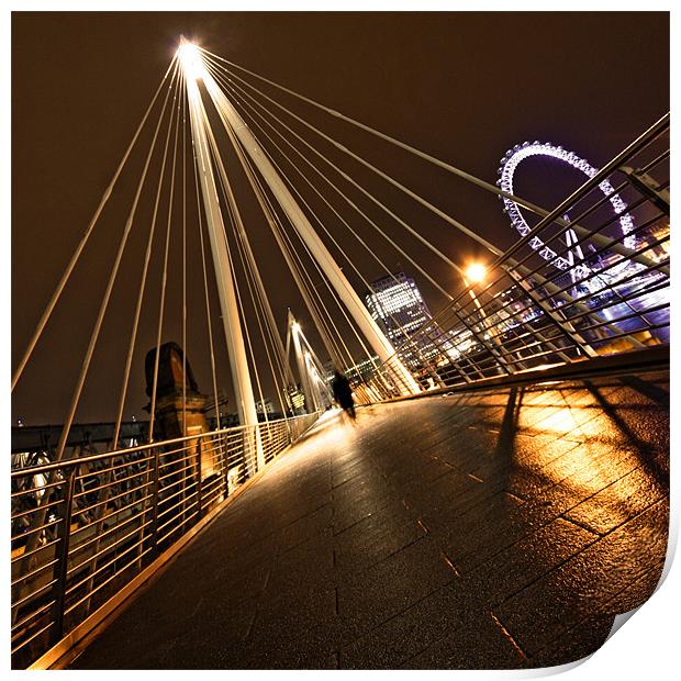 London Night Lights Print by Sebastian Wuttke