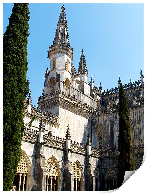 Batalha Monastery High Print by Luis Lajas