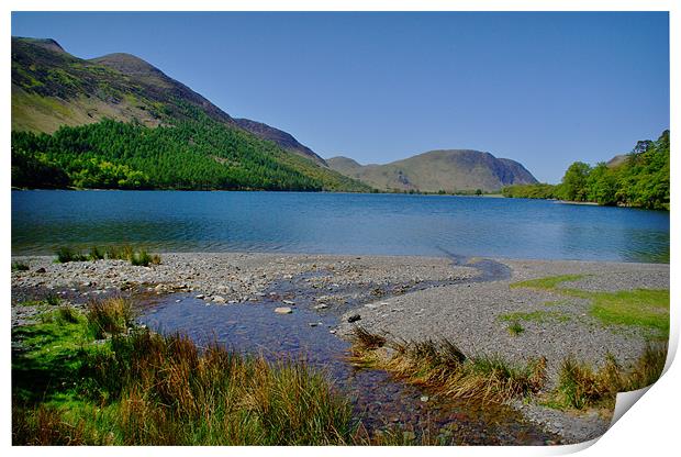 Crummock Water Print by Kleve 