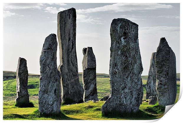 The Silent Witnesses of Callanish Print by Jacqi Elmslie