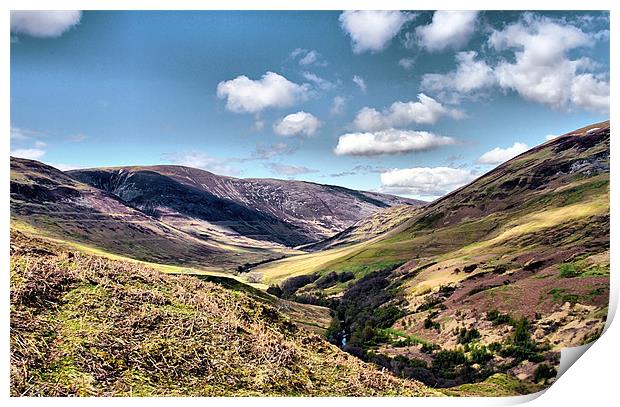 The Parallel Roads of Glen Roy Print by Jacqi Elmslie