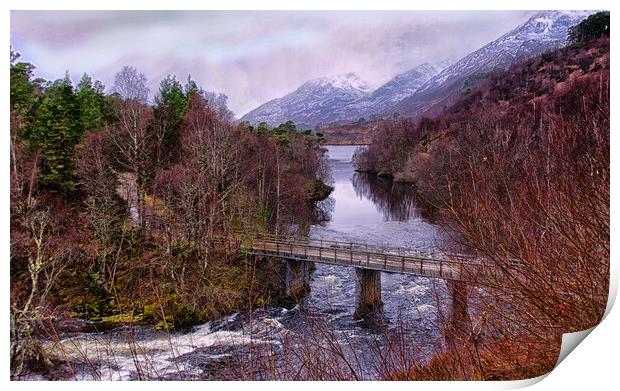 Late Winter Glen Affric Print by Jacqi Elmslie