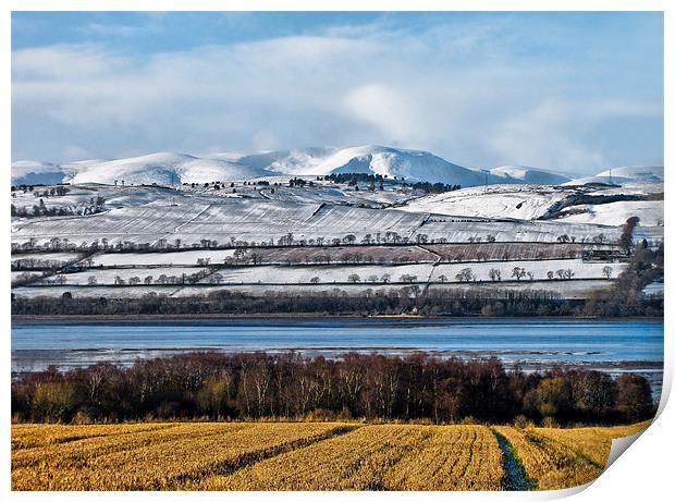 Snowy Layers Scotland Print by Jacqi Elmslie