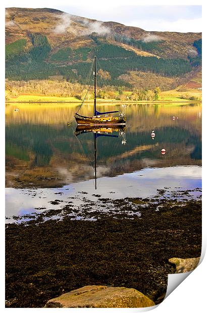 At Anchor in Scotland Print by Jacqi Elmslie