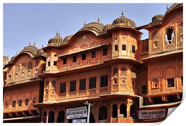 Jaipur - The Pink City Print by Jacqi Elmslie