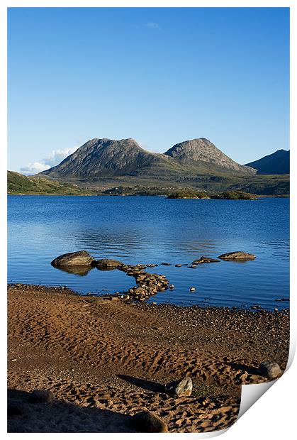 Loch Lurgainn and Cul Beag Print by Jacqi Elmslie