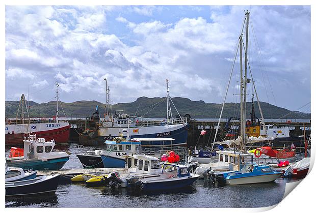 Fishing Boats in Scotland Print by Jacqi Elmslie