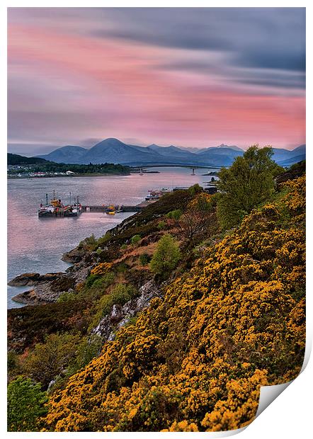 Sunset on the Isle of Skye Print by Jacqi Elmslie