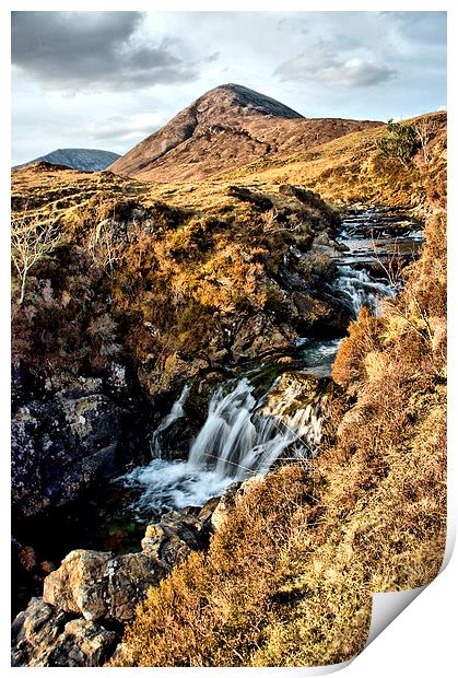 Isle of Skye Waterfall Print by Jacqi Elmslie