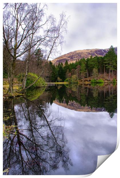 Glencoe Lochan Scotland Print by Jacqi Elmslie