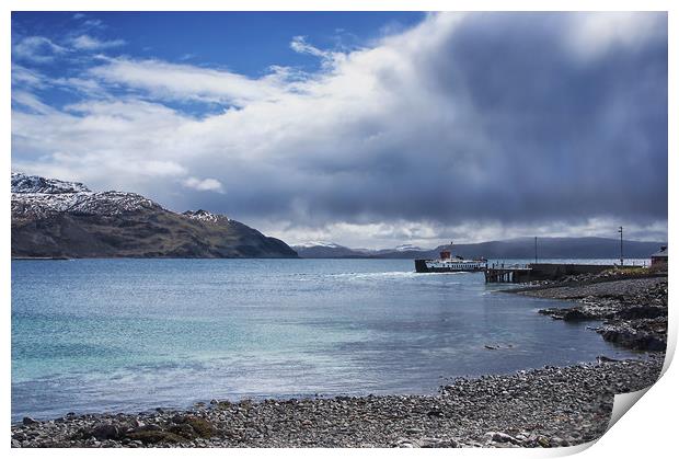 Ferry Boat Leaving for Tobermory Print by Jacqi Elmslie