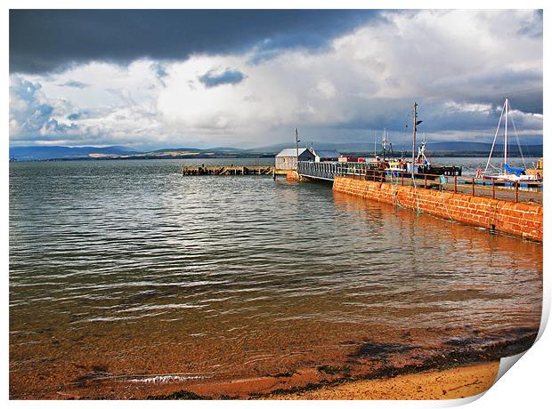 Cromarty Harbour Print by Jacqi Elmslie