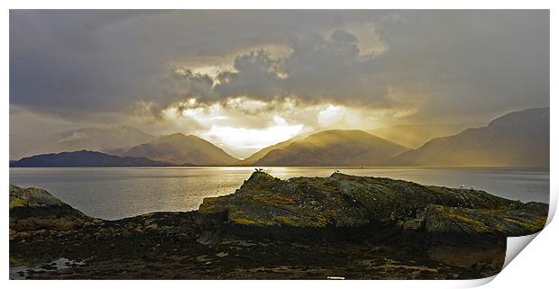 Sunset Over Loch Linnhe Print by Jacqi Elmslie
