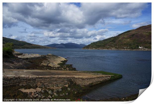 Waiting for the Ferry Print by Jacqi Elmslie