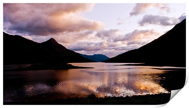 Loch Leven Sunset Print by Jacqi Elmslie