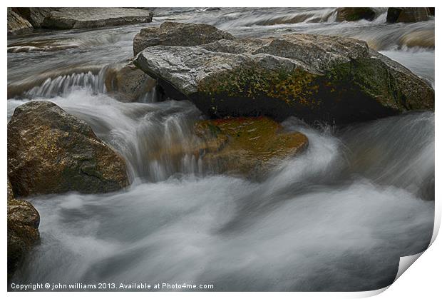 Rapid River Print by john williams