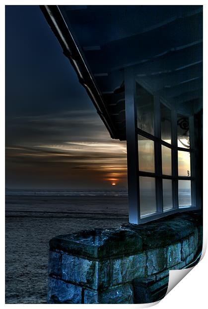 Sunset Shelter Print by Dave Hayward