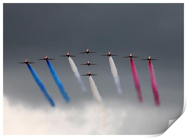 Red Arrows Print by Dave Hayward