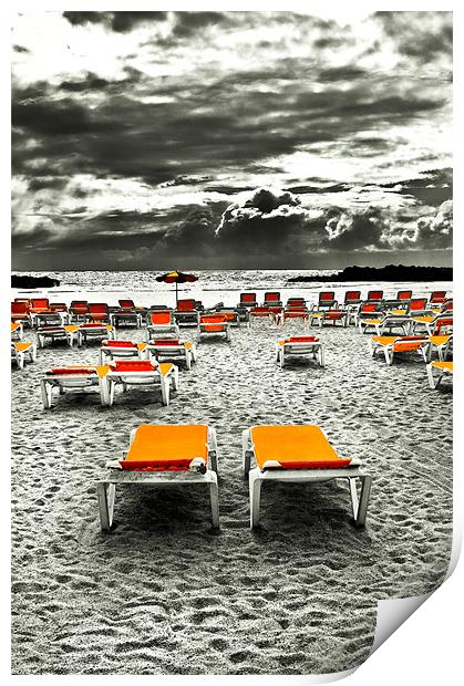 Bad Day For The Beach Print by Jim kernan