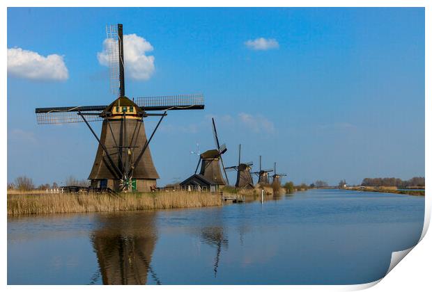 Kinderdijk Windmills Print by James Buckle