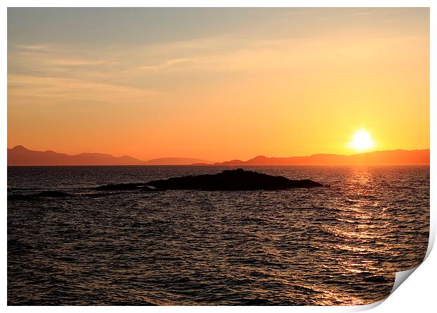 Mallaig Sunset Print by James Buckle