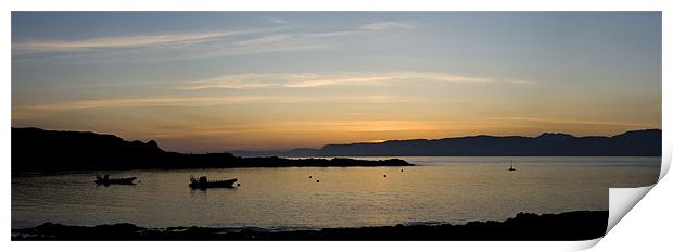 Easdale Panorama at Sunset Print by James Buckle