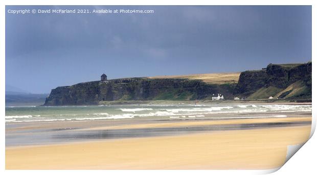 A Serene View of Mussenden Temple Print by David McFarland