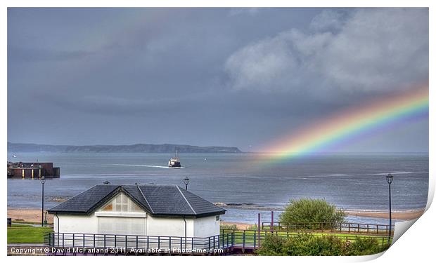 Ferry me over the Rainbow Print by David McFarland