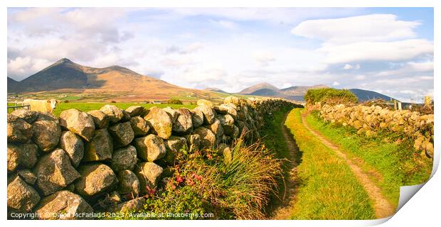 Walk into the Mournes Print by David McFarland