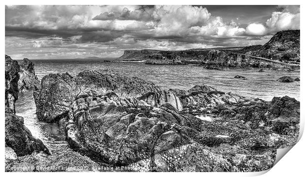 Cloudy Fair Head Print by David McFarland